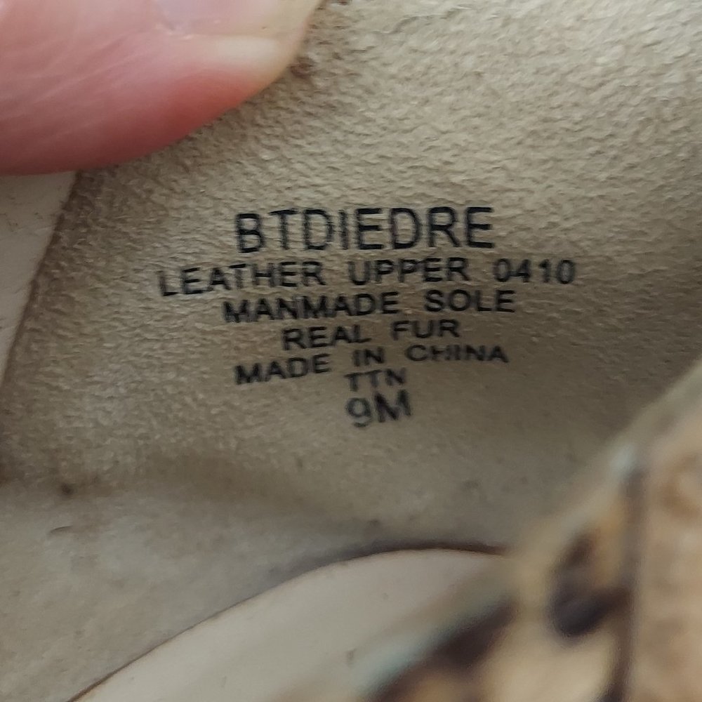BOUTIQUE 9 ANIMAL PRINT OPEN TOE HEELS (9) - Picture 12 of 15